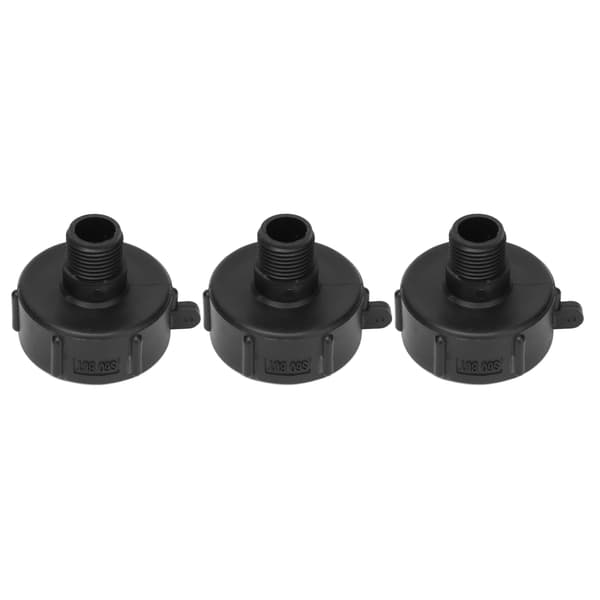 3 stk. IBC-tankforbindelse G3/4 gevind ABS plast afløbsadapter udskiftningsventilfitting S60 BUT