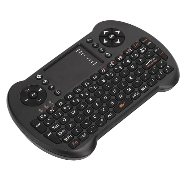 VIBONTON S501 Mini Trådløst Tastatur Sort USB 2.4GHz til Tablets TV Laptops 15 Meter