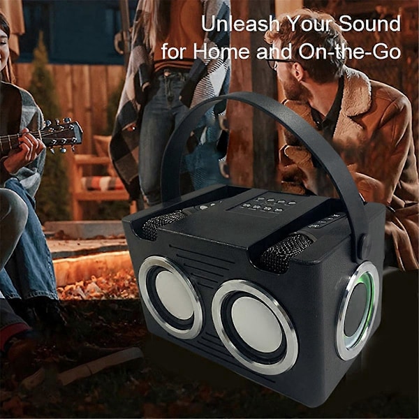 Bluetooth Karaoke-högtalare med kraftfull bas, för hemmafester