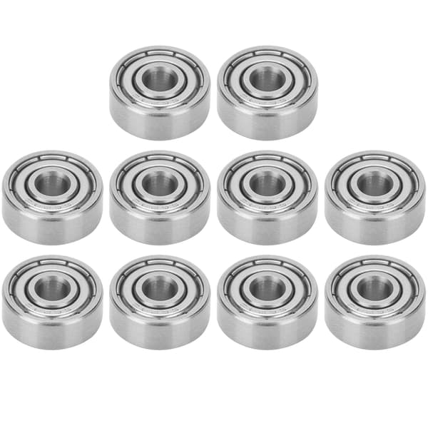 10 stk. S624ZZ 4x13x5mm kuglelejer i rustfrit stål til longboards rulleskøjter dele