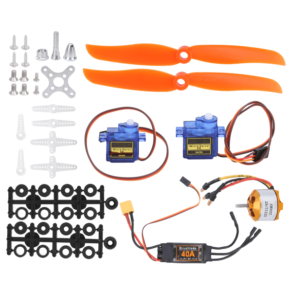 2212 KV2200 Motor 40A XT60T ESC SG90 Servo 6035 Propell tilbehørssett for RC-fly