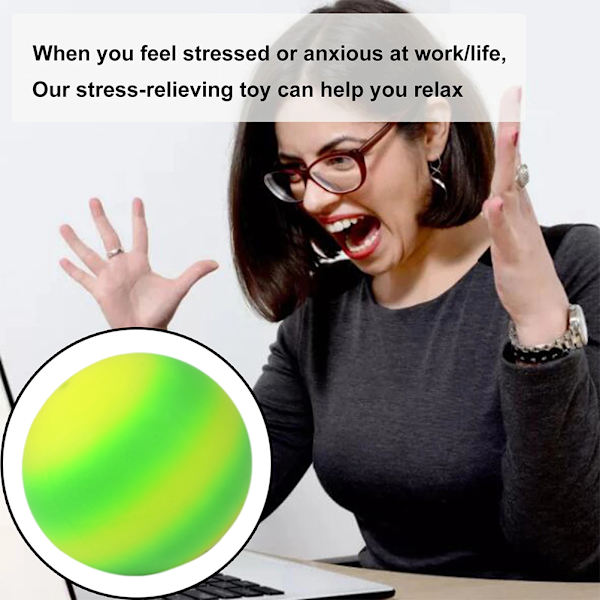 Färgglada sensoriska stressbollar leksak för barn Mjuka ventilerande bollar leksaker Avlastningsstressbollar för barn och vuxna
