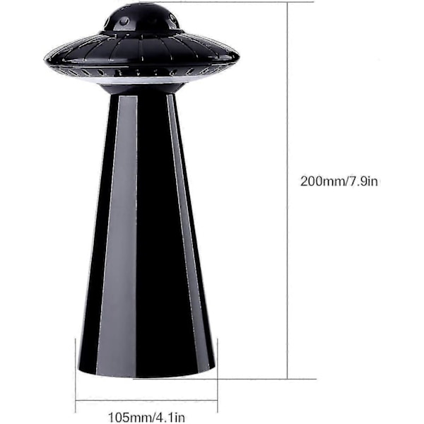 Ufo Led Natlampe til Børn, Flimmerfri USB Genopladelig Sengelampe Skrivebordslampe med 3 Lysindstillinger Fødselsdag Halloween & Julegaver til Bab