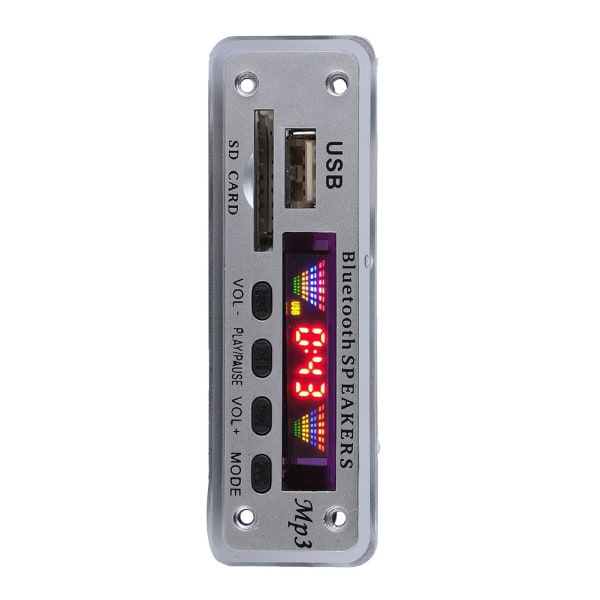 SDM01Bt U-DX Bluetooth 5.0 4 farver skærm MP3 FM APE FLAC Decode Board Modul (sølv)