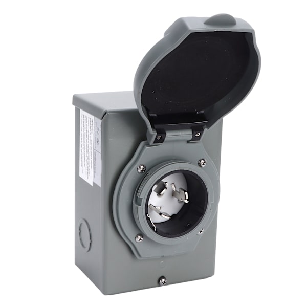 50A Generator Power Inlet Box 12500W 125/250V Vejrbestandig NEMA 3R Generator Stik til Udendørs Brug