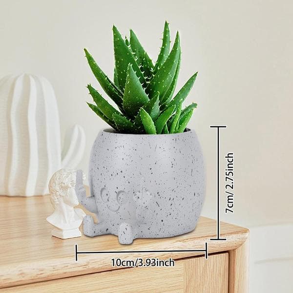 Smiling Face Middle Finger Pot, Succulent Planters, Home Decor, Indoor Outdoor Flower Pot, White