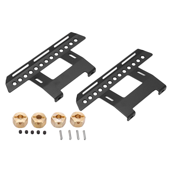 Metal Pedal Slider med Kombinator til Axial SCX10II 90046 90047 90075 RC Truck TilbehørSort