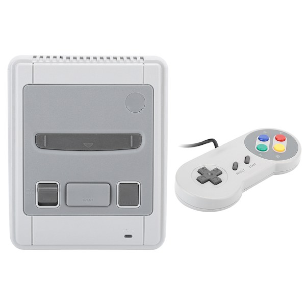 Vintage Spilkonsolboks med kablet gamepad unikt designet til Raspberry Pi 3B+/3B/2B/B+