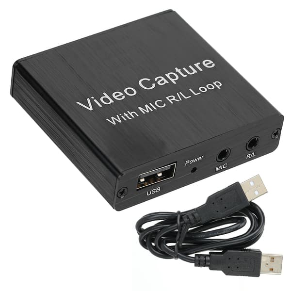 HDMI High Definition USB Video Capture Card Spel Live Mikrofon för OBS Inspelningsbox 4K