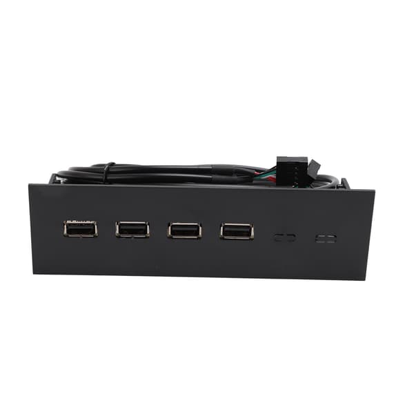 USB Frontpanel Hub 5,25 tommer 4 porter Høyhastighets Stabil Plug and Play Optisk Stasjon Frontpanel for Desktop Motherboard
