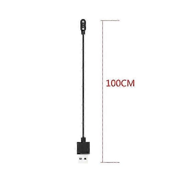 Yleiskäyttöinen magneettinen USB-latauskaapeli älykellon pikalataukseen black