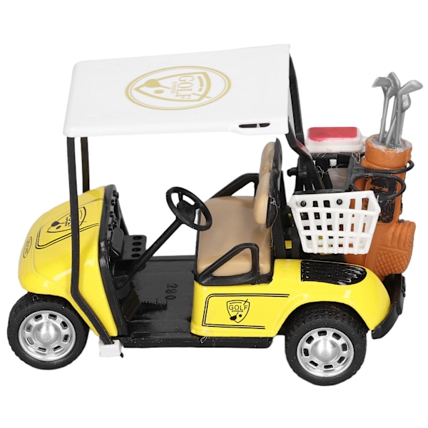 1:36 Legering Action Cart Modell Simulerad Pull Back Bil Leksak Dekoration Semestergåva för BarnGul