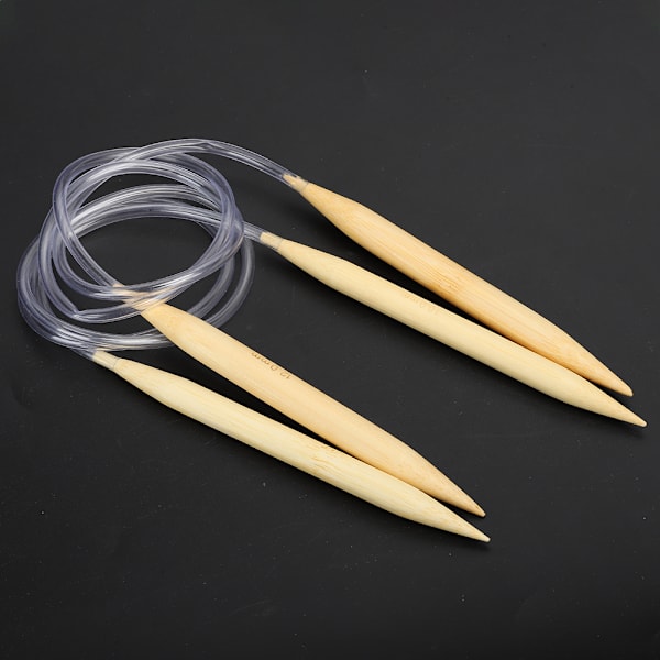 2 st cirkulära stickor set bambu tröja mattor vävning tillbehör verktyg