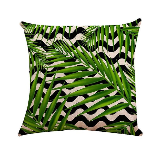 9 kpl tyynynpäällisiä 45x45cm Vihreä pellava tyynynpäälliset koristeelliseen sohvaan Jungle Geometric Modern koristeelliset tyynynpäälliset