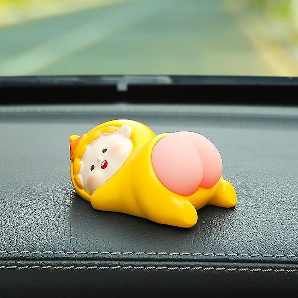 Søte Lydløse Fidget Leke Resin Ass Dukke Soverom Dekor Mini Stressavlastning for Alle Aldre Skrivebordstilbehør