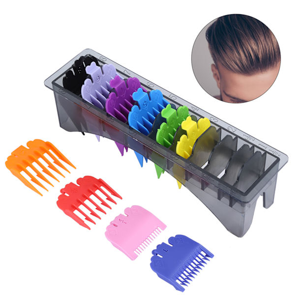 Guide Comb Sæt Tilbehør Clipper Reservedele Farverige Trimmer Comb Hårklippeværktøjer