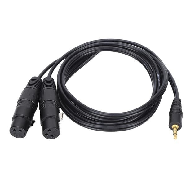 JORINDO Dobbelt hun-XLR til 3,5 mm Y-splitterkabel XLR hun til 1/8 tomme jack-kabelledning