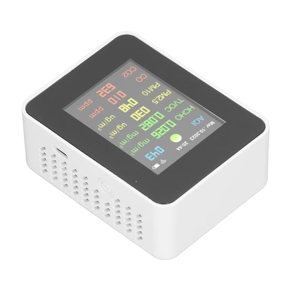 9 i 1 Luftkvalitetsmåler WiFi Luftdetektor Farve LCD Digital Display Multifunktionel Indendørs Testmåler
