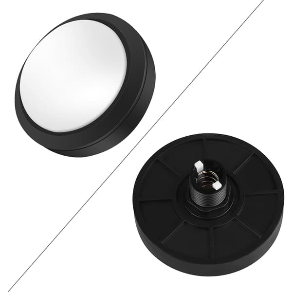 100 mm massiv arkadeknapp med LED-konveksitetskonsollerstatning (hvit)