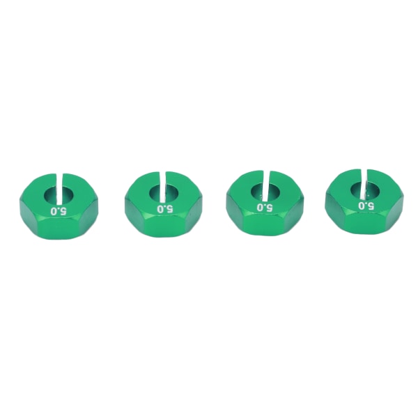 4 kpl 12 mm:n pyörän kuusiokäyttöinen napa-adapteriliitin tapeilla ruuveilla RC-auton varaosat 1/10 RC CarGreenille