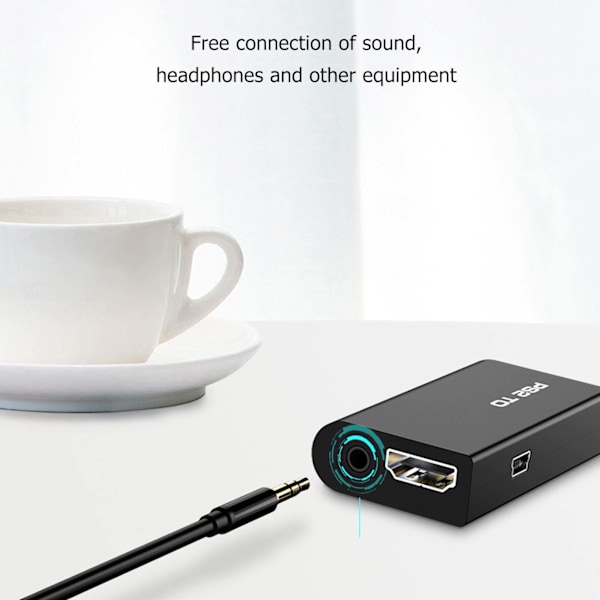 til PS2 til HD Multimedia Interface Converter 1080P Plug and Play til PS2 Converter Adapter til HD TV Skærme Projektorer