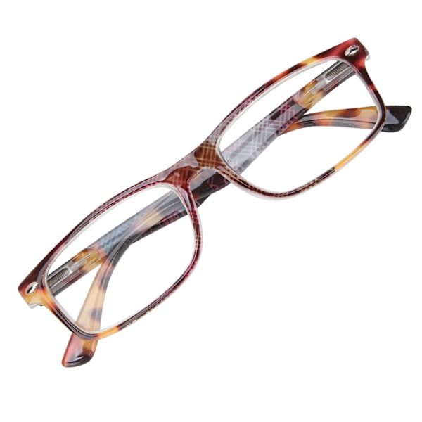 Blått ljusblockerande läsglasögon Unisex Simple Retro Portable Presbyopic Glasögon(+100 )