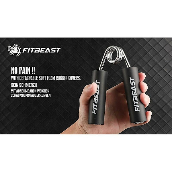 Fitbeast Håndgreb 5 Justerbare Modstandsniveauer 50-150 LB Styrkende Håndgreb, Håndledsforstærker, Fingerforstærker, Enhed