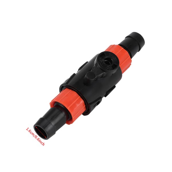 Akvarium Vattenflödeskontrollventil med Snabbkopplingshandtag Slanganslutning 16/22mm(L)