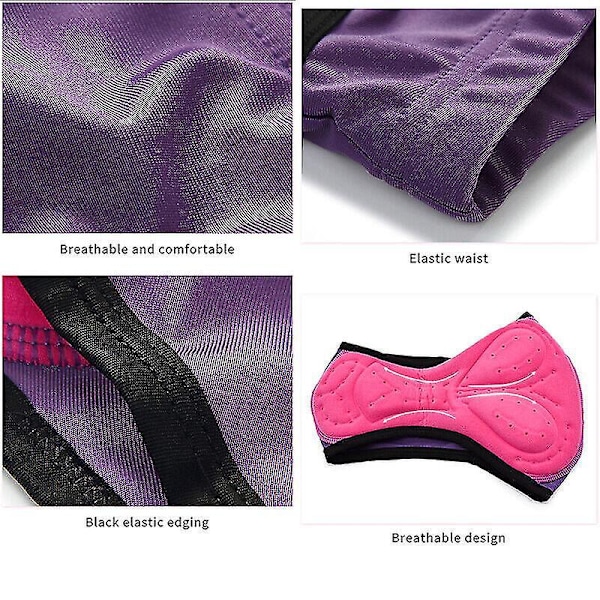 Sykkelshorts for kvinner - 3D gelpute, komfortabelt undertøy for sykling L lys grå