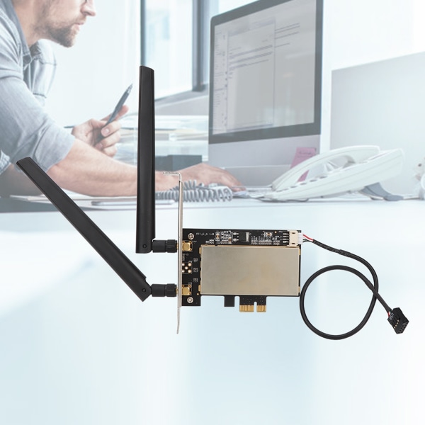 Mini PCI E til PCI E Adapterkort for trådløst nettverkskort for Intel 7260HMW / Atheros AR5B225