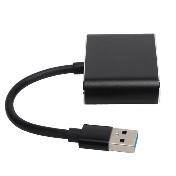 USB3.0 til High Definition Multimedia Interface + VGA-adapter 2-i-1 HD-datakonverterer 1080P