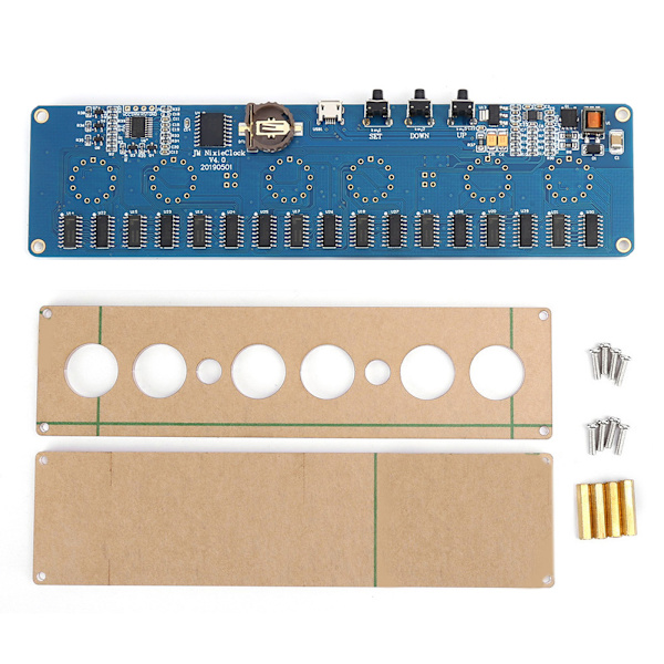 STM8S005 DC-styring 12V 1A elektronisk IN14 Nixie-rør LED-kredsløbskort PCBA RGB-chip USBMicroUSB-grænseflade