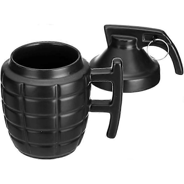 Nyhet Keramisk Granat Kaffemugg Med Lock Rolig Granat Mjölk Te Kaffekopp Pappa Julklappar