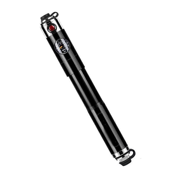 Bärbar cykelpump handpump högtryck enkel förvaring robust pump för cykeltillbehör Black