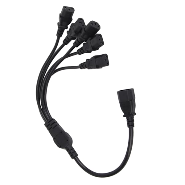 UPS PDU C14 til 5 X C13 strømadapterkabel han til hun 10A 250V Y splitter strømadapterkabel 1,6 fod