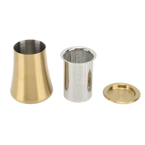 Kaffe Sifter Cup Kaffe Grind Sieve Fint Mesh Kaffe Pulver Sieve Cup 304 Rostfritt Stål Kaffe Tillverkning Tillbehör för Hem Guld