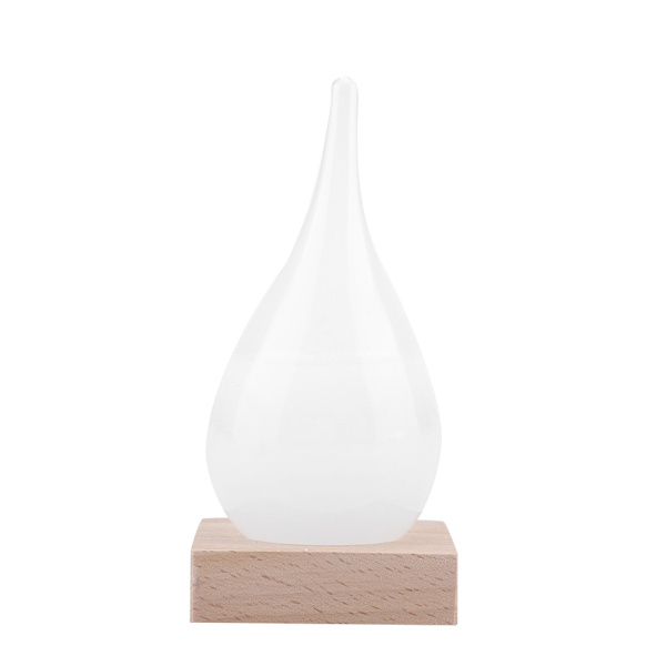 Storm Glass Creative Drop-formet Storm Glass Flaske Desktop Vejrstation Vejrudsigt