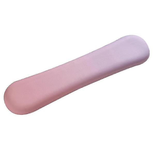 Handledsstöd för tangentbord, bekväm minnesbomullsfyllning, halkfri gradient Zekai rosa lila