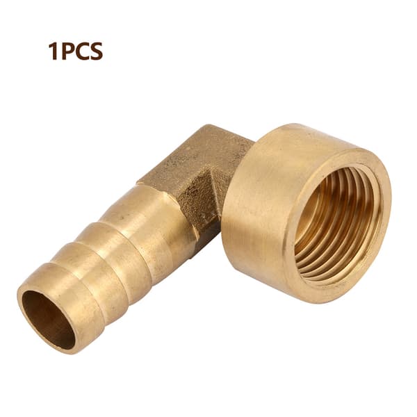G1/2 Naarasäikeinen Messinki Kyynärpää Letkun Piikki Liitäntäliitin Sovitin (14mm)