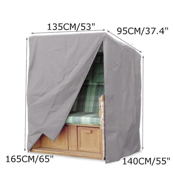 Beskyttelsesovertræk til strandstol 135x95x165cm