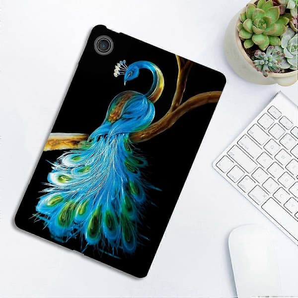 Tab 10.1 (2025) TB311XU Case, Slim Soft TPU Cover with Pattern Print for Zhaoyang K10C Tablet Peacock