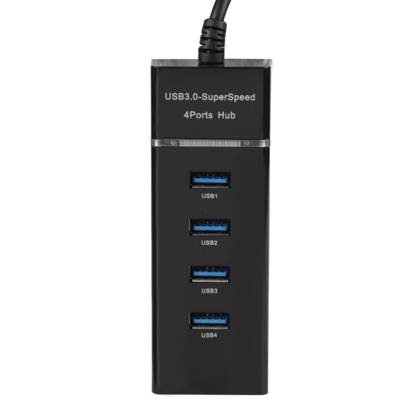4-ports USB3.0 HUB ladestasjon 5Gbps ladehub-adapter for telefon/nettbrett/PC/Windows