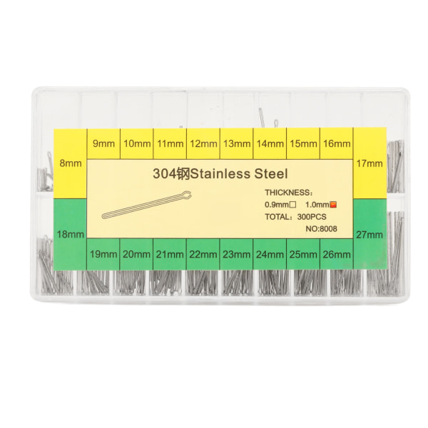 300 stk klokkerem Link splinter Profesjonelle 1,0 mm 8 mm-27 mm rustfritt stål ur band Link splitter