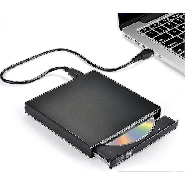 USB Ulkoinen DVD-asema CD-polttimella - Nopea yhdistelmä PC:lle ja Macille