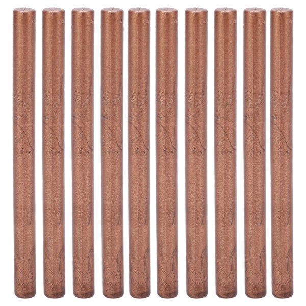 10Pcs Sealing Wax Stick Convenient Smokeless Flexible Hot Seal Sticks for Envelopes Cards ManuscriptsRed Bronze