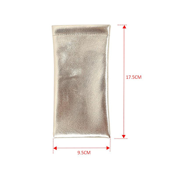 (Silver Rose Gold) 3kpl Case Case Vedenpitävä Nahka Säilytyslasit Case Aurinkolasit Organizer miehille Naisille