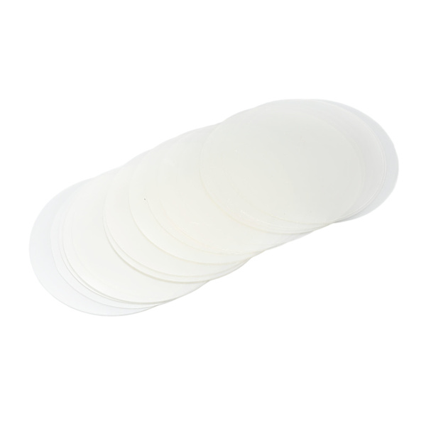 200 ark Transparent Badge Film Hållbar Klar PVC Multi Purpose Badge Skyddsfilm för Craft DIY-skydd 75MM / 3.0in