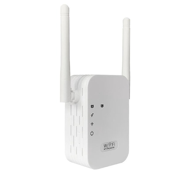 Dubbelbands Trådlös Repeater: Förstärk WiFi-signalen, 2800 kvm Täckning, 35 Enheter, Gigabit Ethernet-port (2 st)