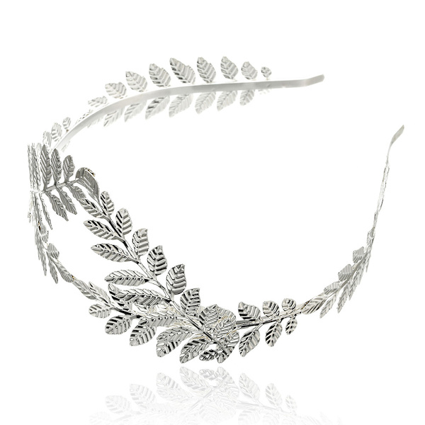 Brudehodebånd 2 stk Legering metallblad krone vinranke pannebånd blad tiara bryllup hodeplagg Brudepike Ball Hårtilbehør for kvinner jenter