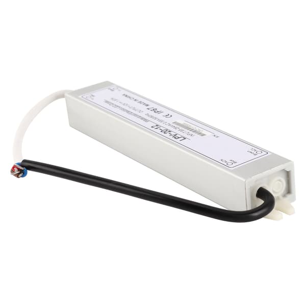 BERM Vattentät Strömförsörjning Aluminiumlegering Switch Transformator Driver LPV-20-12 20W DC12V